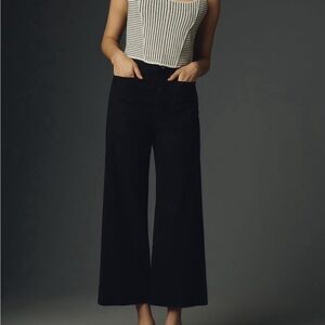 Anthropologie Collette Wide Leg Cropped Trousers